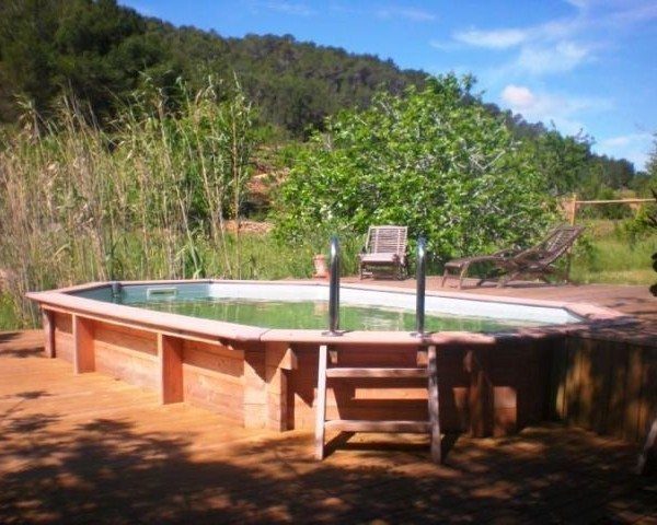 imagen piscina de madera 480cm x 330cm x 120cm
