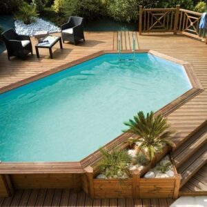 imagen piscina de madera 610cm x 400cm x 120cm