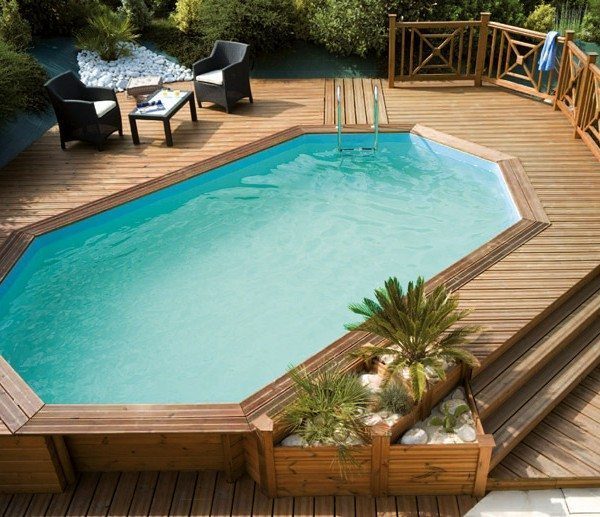 imagen piscina de madera 610cm x 400cm x 146cm