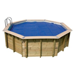 imagen Cobertor térmico piscina de madera circular