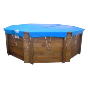 imagen Cubierta Invierno piscina de madera circular