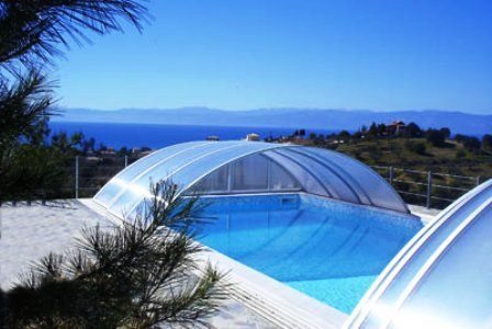 Cubiertas y para piscinas prefabricadas - Piscinas Athena.