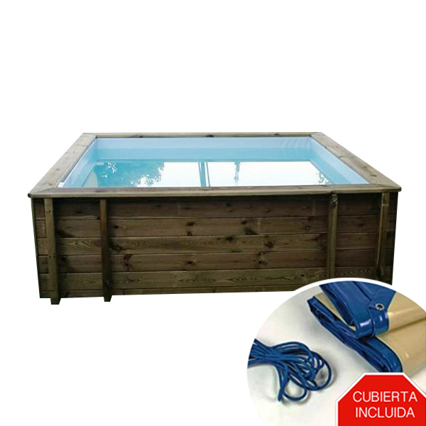 mini piscina de madera nika vista