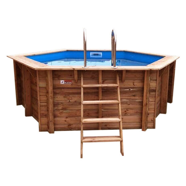 imagen piscina de madera 410cm x 120cm