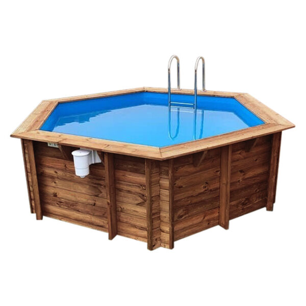 imagen piscina de madera azura 410cm
