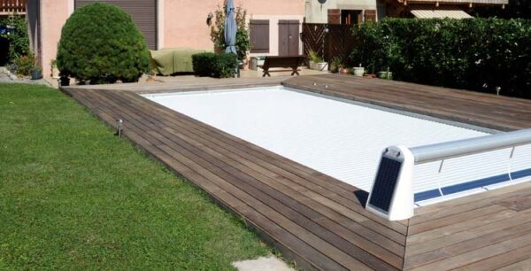 Cubierta Open Solar Energy de lamas - Piscinas Athena.