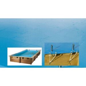 imagen Cubierta de seguridad para piscina de madera Rect 3,50 x 2m