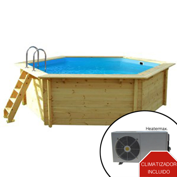imagen piscina climatizada de madera 4,10