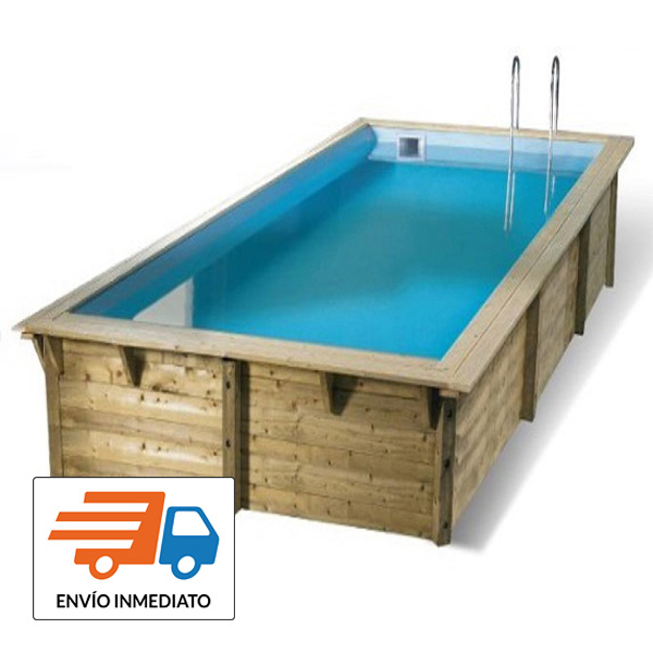 imagen piscina de madera 4,50m
