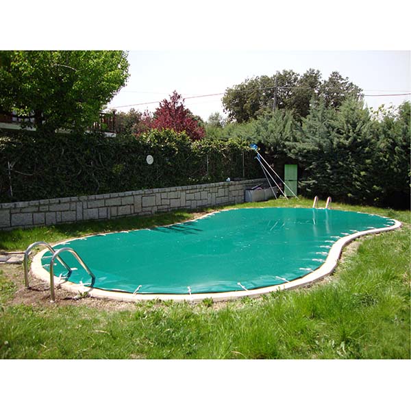 Cubierta de Invierno Verde beige con forma