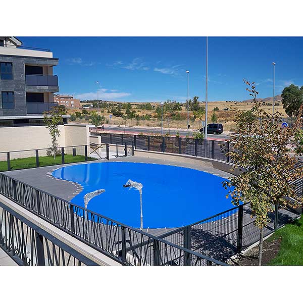 cobertor con forma de color azul