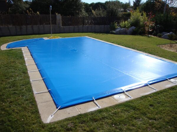 cubierta de Invierno piscina (forma rectangular con escalera lateral)