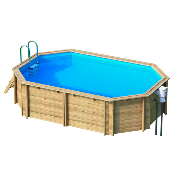 piscina de madera Tropic 4,50 vista