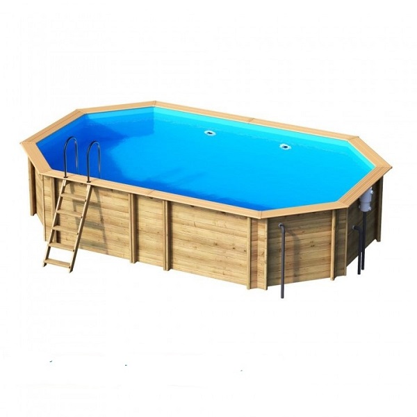 imagen piscina de madera Weva Octo + 6,40 X 1,46m