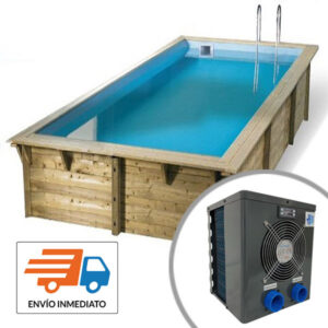 imagen piscina climatizada de madera 4,50