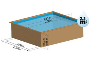 imagen piscina de madera city medidas
