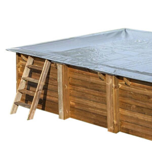 imagen Cubierta piscina de madera GRE (gris)