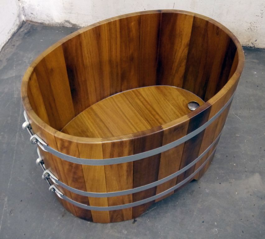 bañera de madera BWL 110 x 77 cm