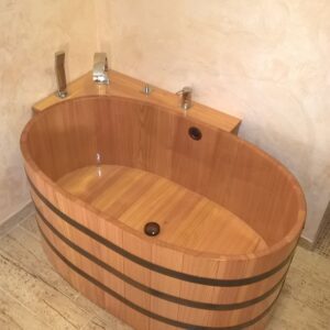 Bañera de madera BWL 122 x 72