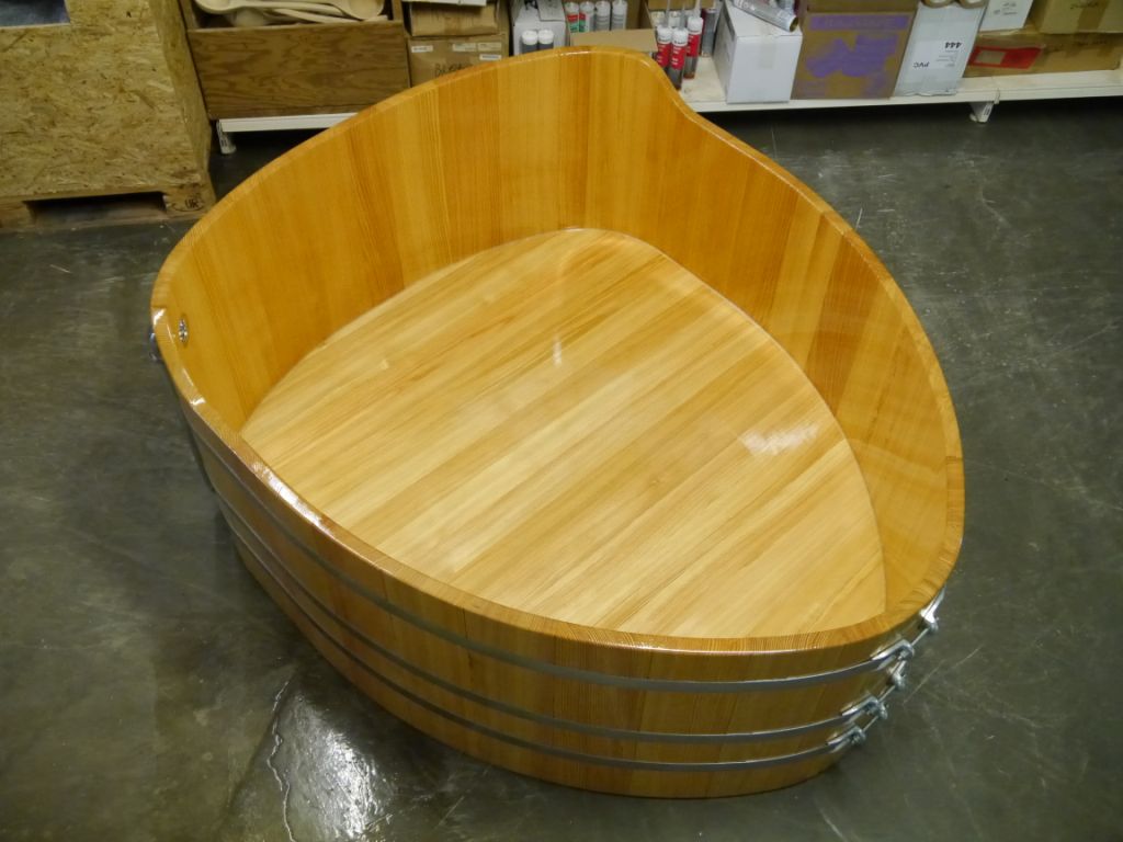 bañera de madera BWL 164 x 140 cm